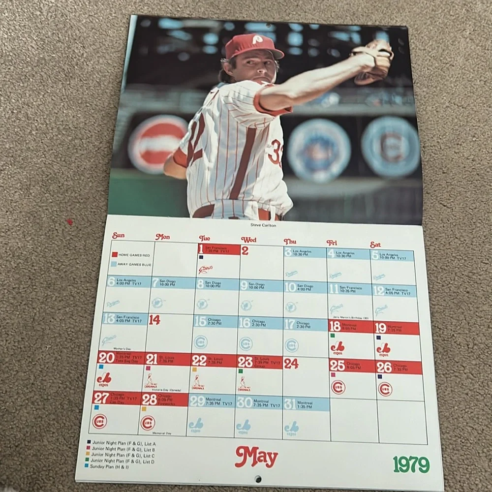 1979 Phillies calendar